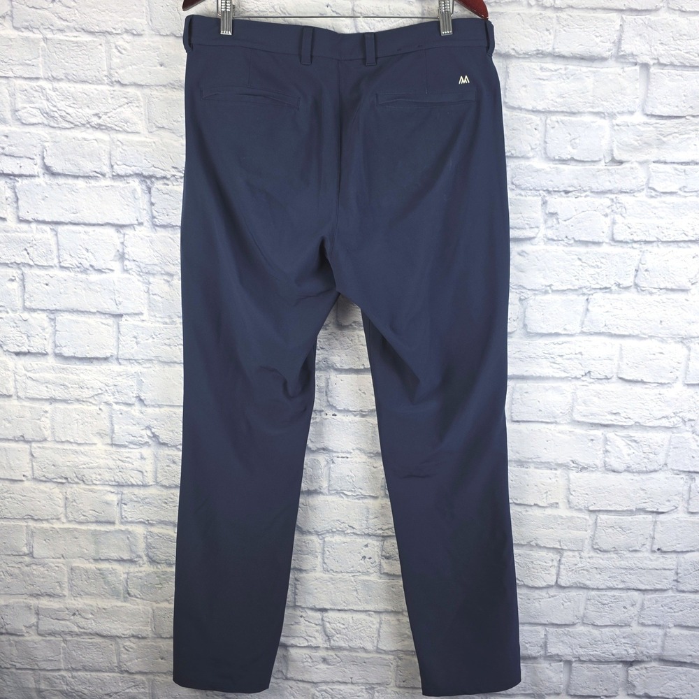 Mizzen Main Helmsman Slim Chino Pants Navy Blue Men Performance Stretch Sz 34X32 - Picture 3 of 11